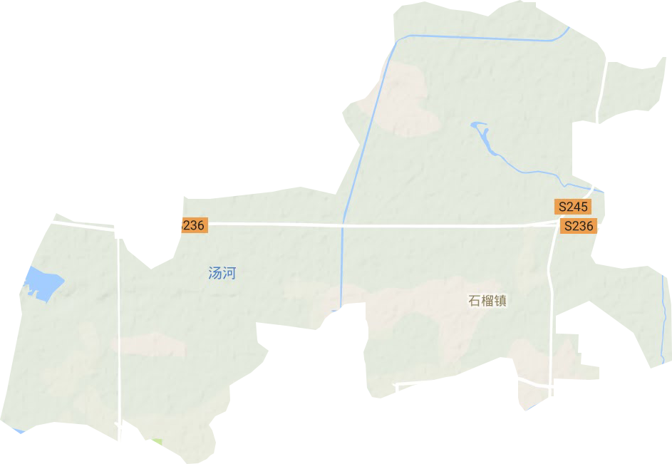 石榴街道地形地图