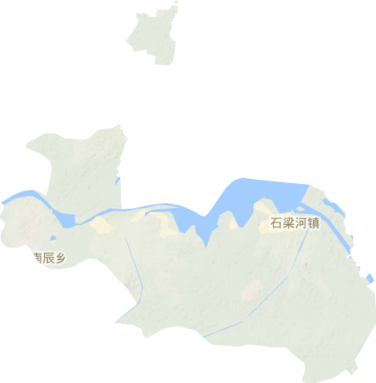 石梁河镇地形地图