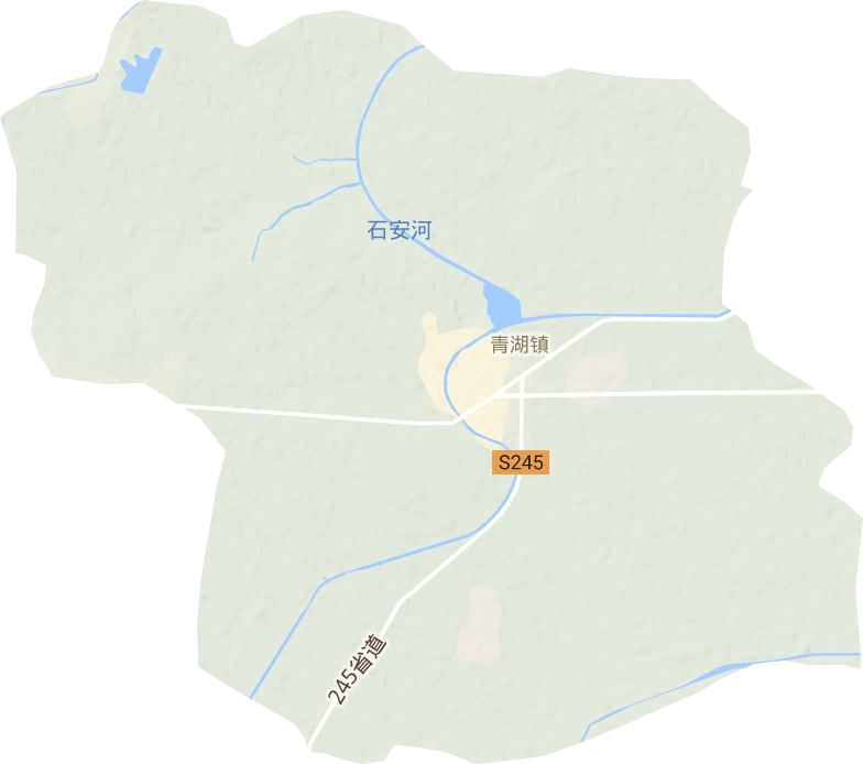青湖镇地形地图