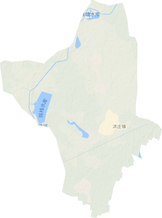 洪庄镇地形地图