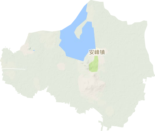 安峰镇地形地图