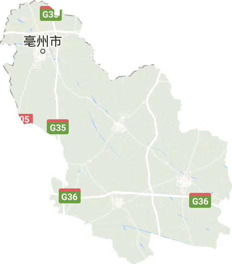 亳州市地形地图