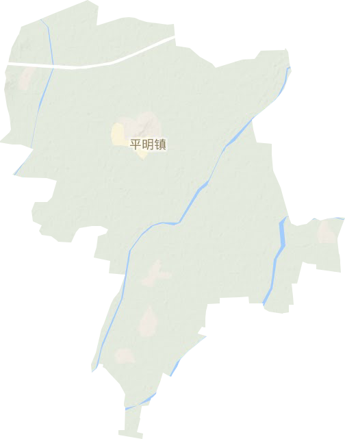 平明镇地形地图
