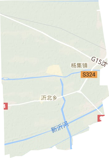 杨集镇地形地图