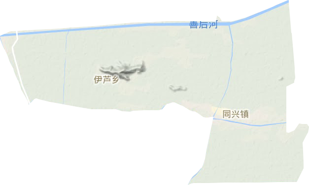 同兴镇地形地图