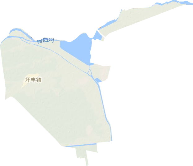 圩丰镇地形地图