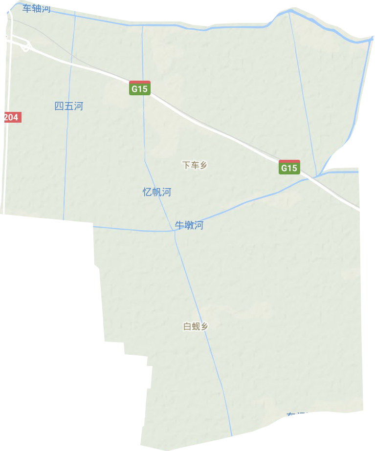 下车镇地形地图
