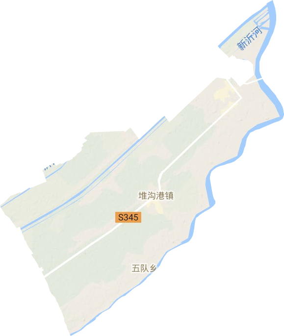 堆沟港镇地形地图