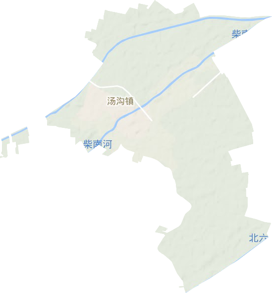 汤沟镇地形地图