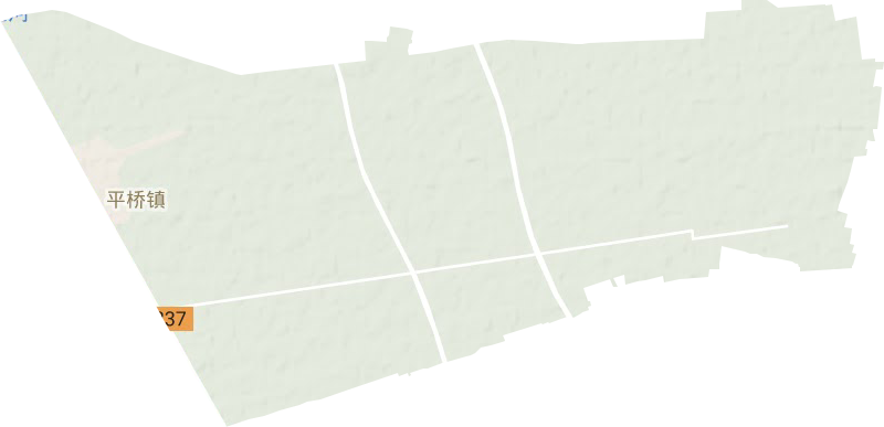 平桥镇地形地图