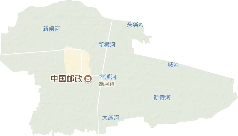 施河镇地形地图