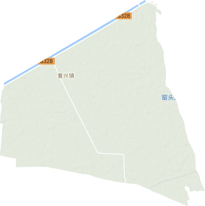 复兴镇地形地图