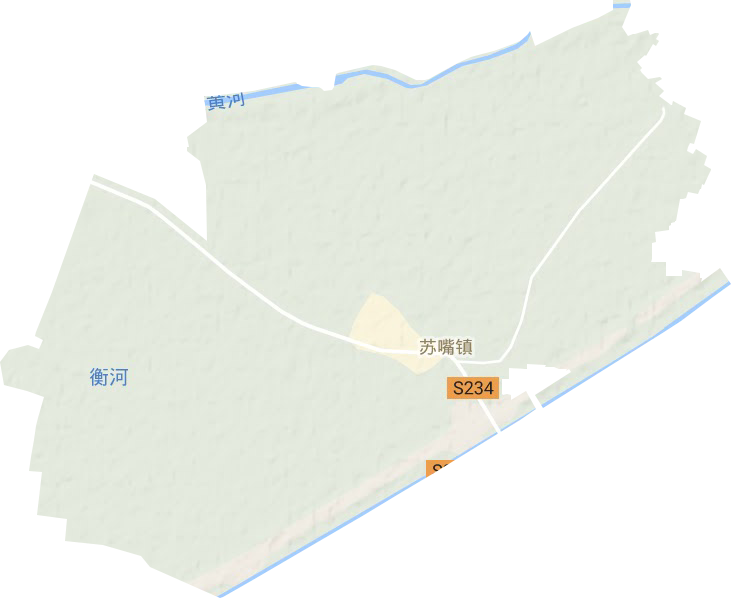 苏嘴镇地形地图
