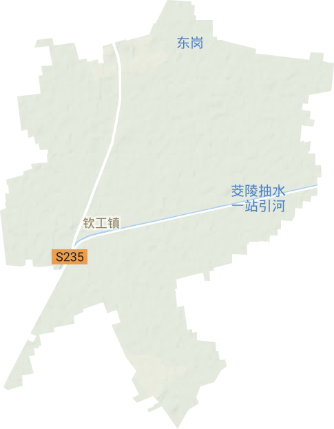 钦工镇地形地图