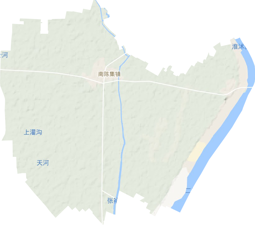 南陈集镇地形地图