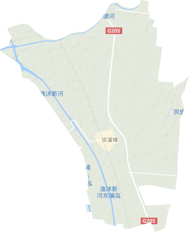 徐溜镇地形地图