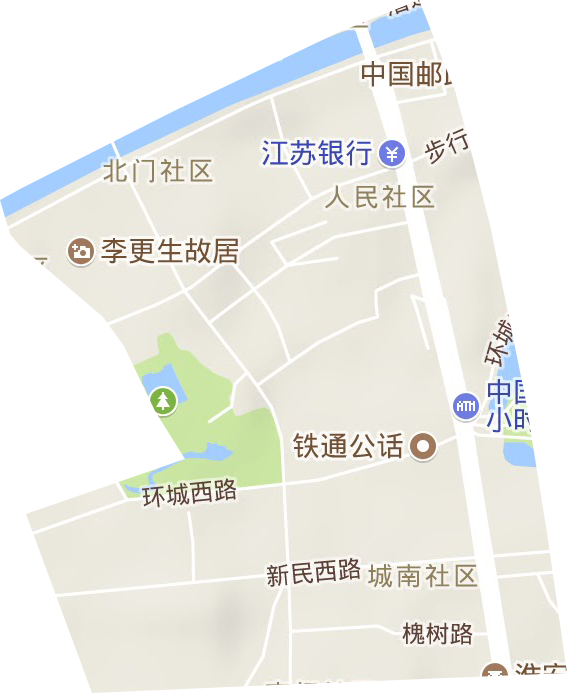 清江街道地形地图