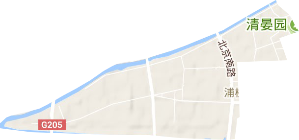 浦楼街道地形地图