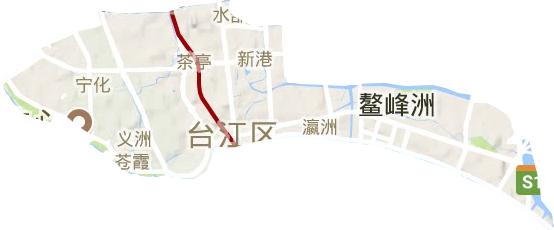 台江区地形地图