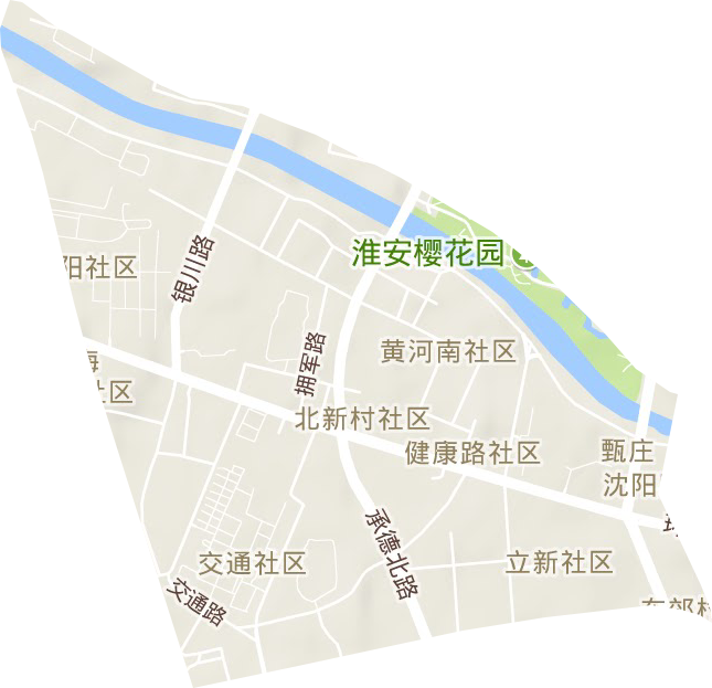 淮海街道地形地图