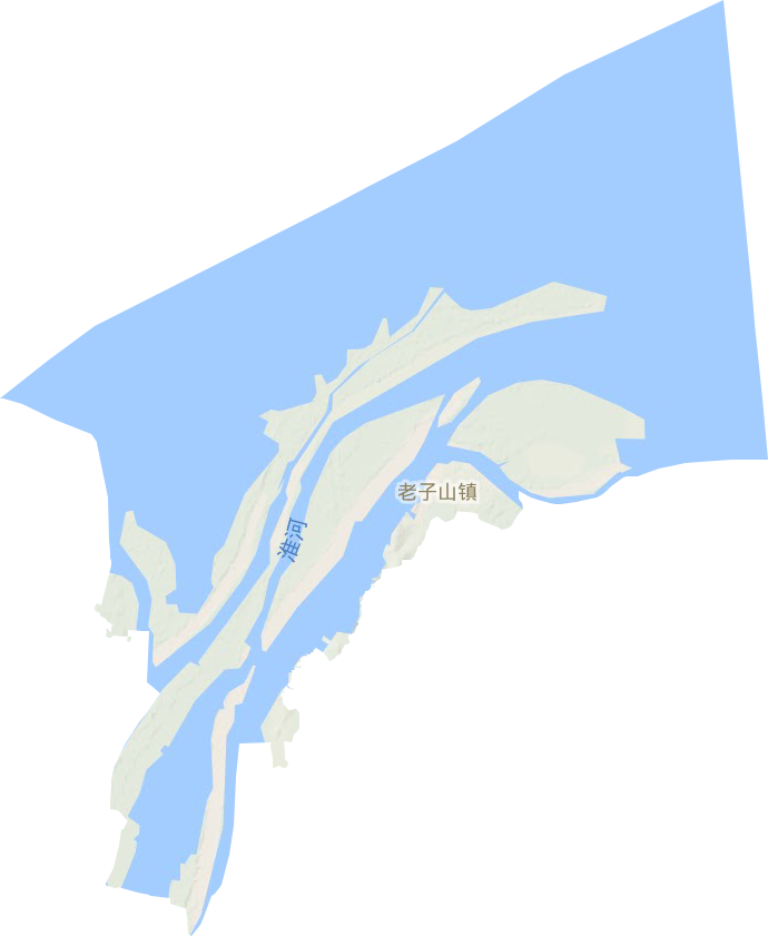 老子山镇地形地图