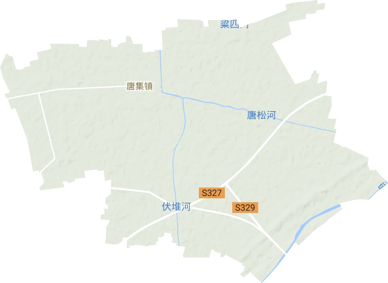 唐集镇地形地图