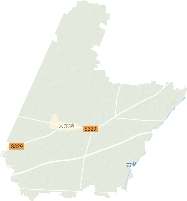 大东镇地形地图