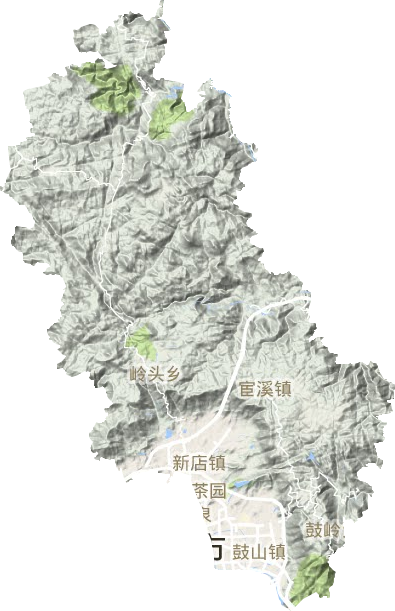 晋安区地形地图