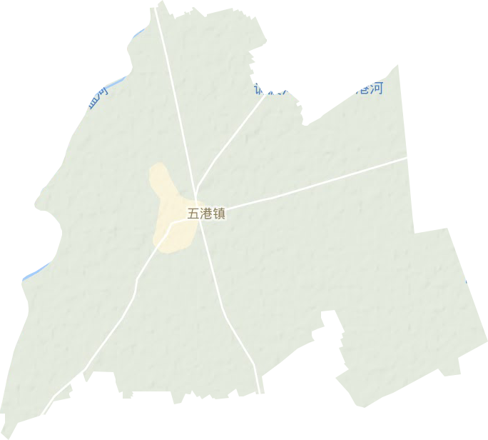 五港镇地形地图