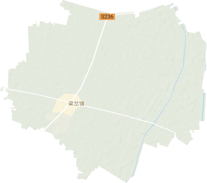 梁岔镇地形地图