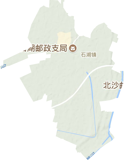 石湖镇地形地图