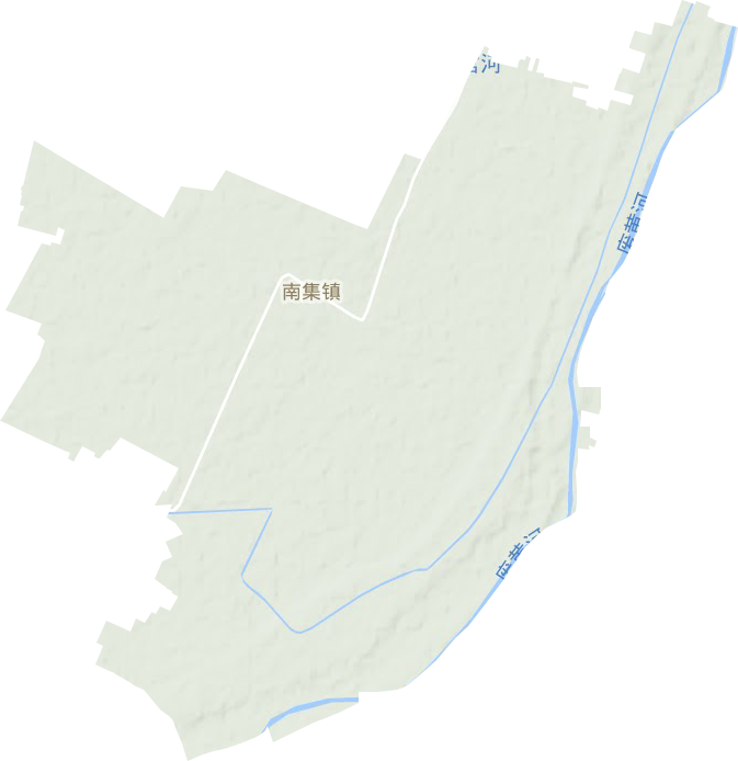 南集镇地形地图