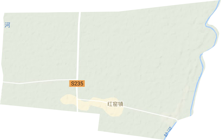 红窑镇地形地图