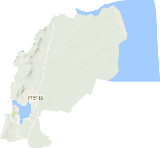 官滩镇地形地图
