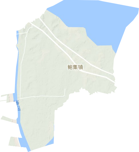 鲍集镇地形地图