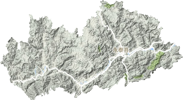 永泰县地形地图
