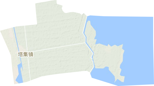塔集镇地形地图