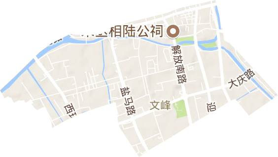 文峰街道地形地图