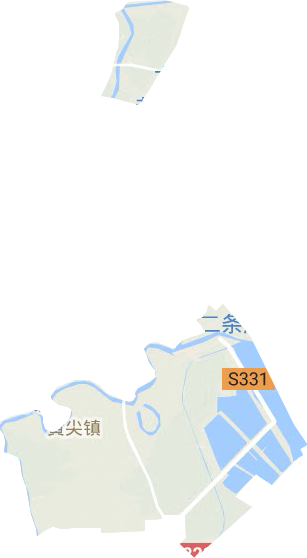 黄尖镇地形地图