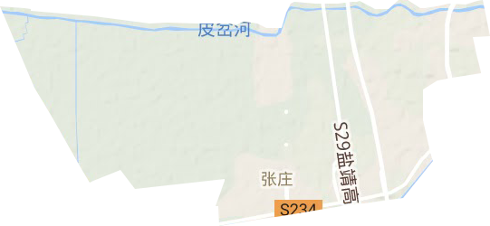 张庄街道地形地图
