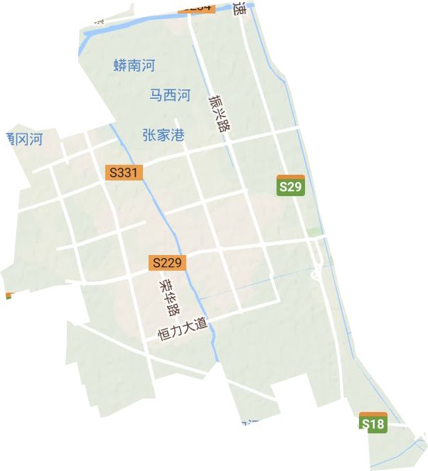盐龙街道地形地图