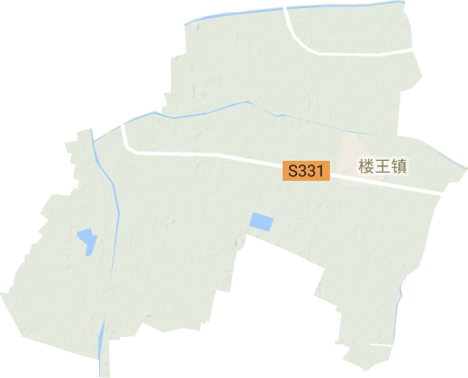 楼王镇地形地图