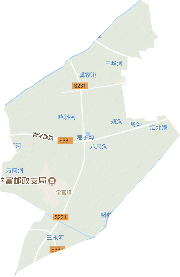 学富镇地形地图