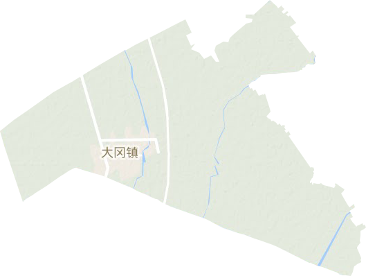 大冈镇地形地图