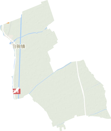 白驹镇地形地图