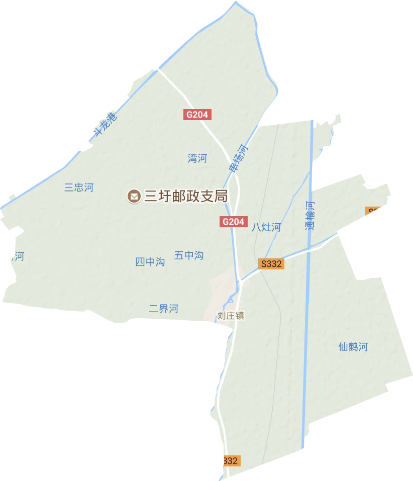 刘庄镇地形地图