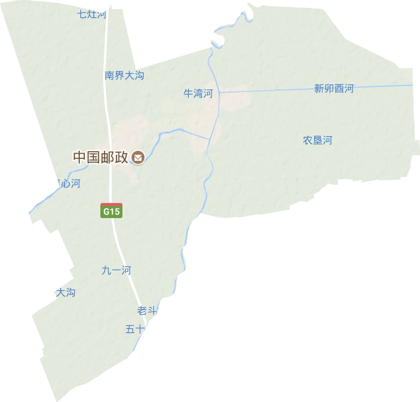 西团镇地形地图