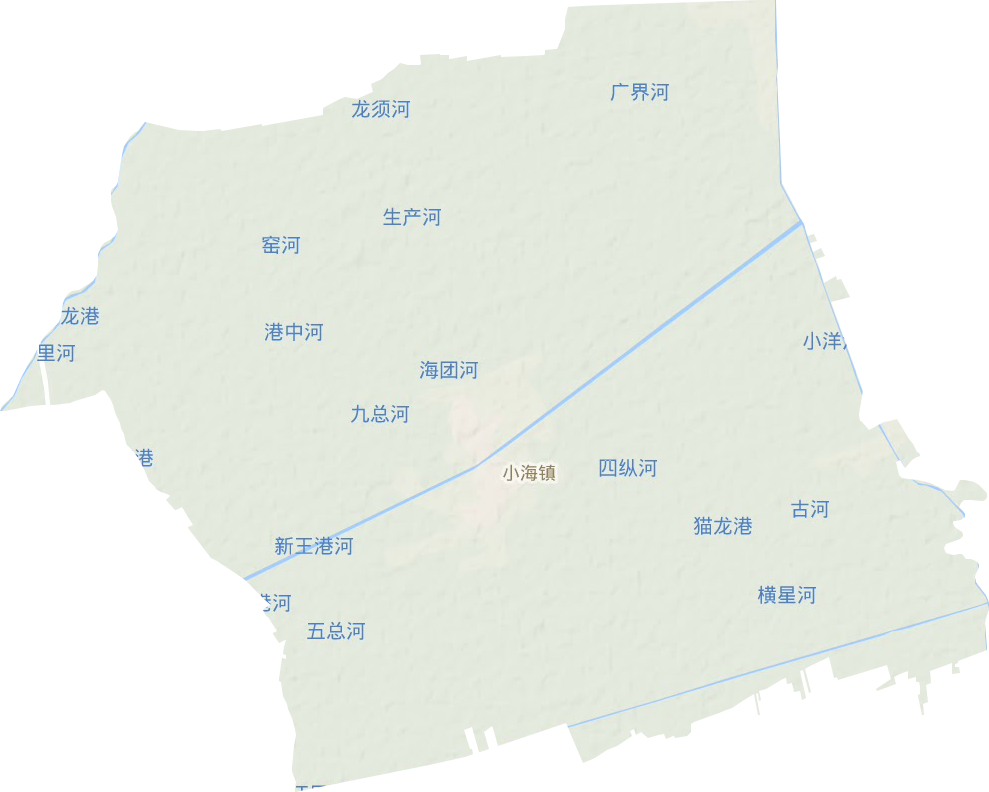 小海镇地形地图