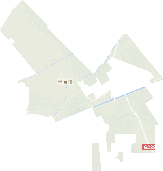 草庙镇地形地图