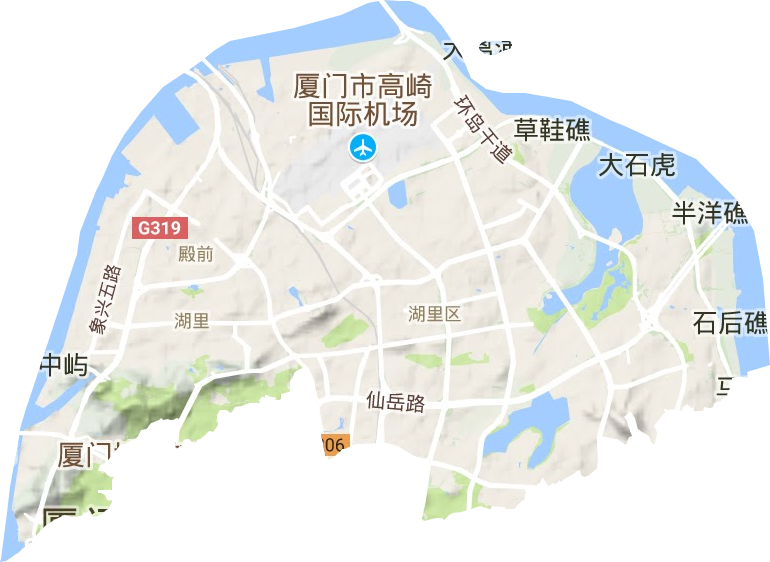 湖里区地形地图